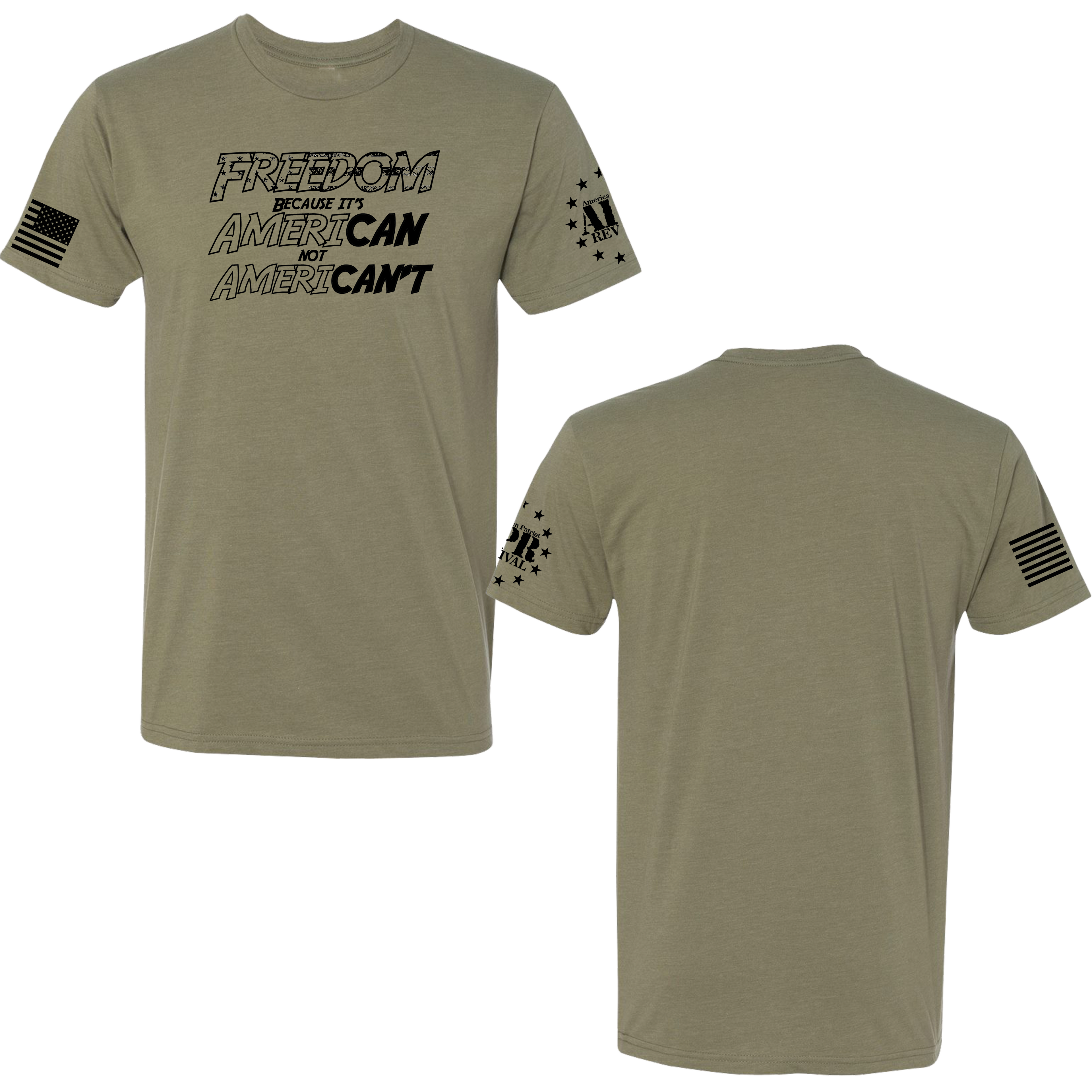 Freedom: AmeriCAN, not AmeriCAN'T - Premium  from American Patriot Revival - Just $24.99! Shop now at American Patriot RevivalFreedom: AmeriCAN, not AmeriCAN'T