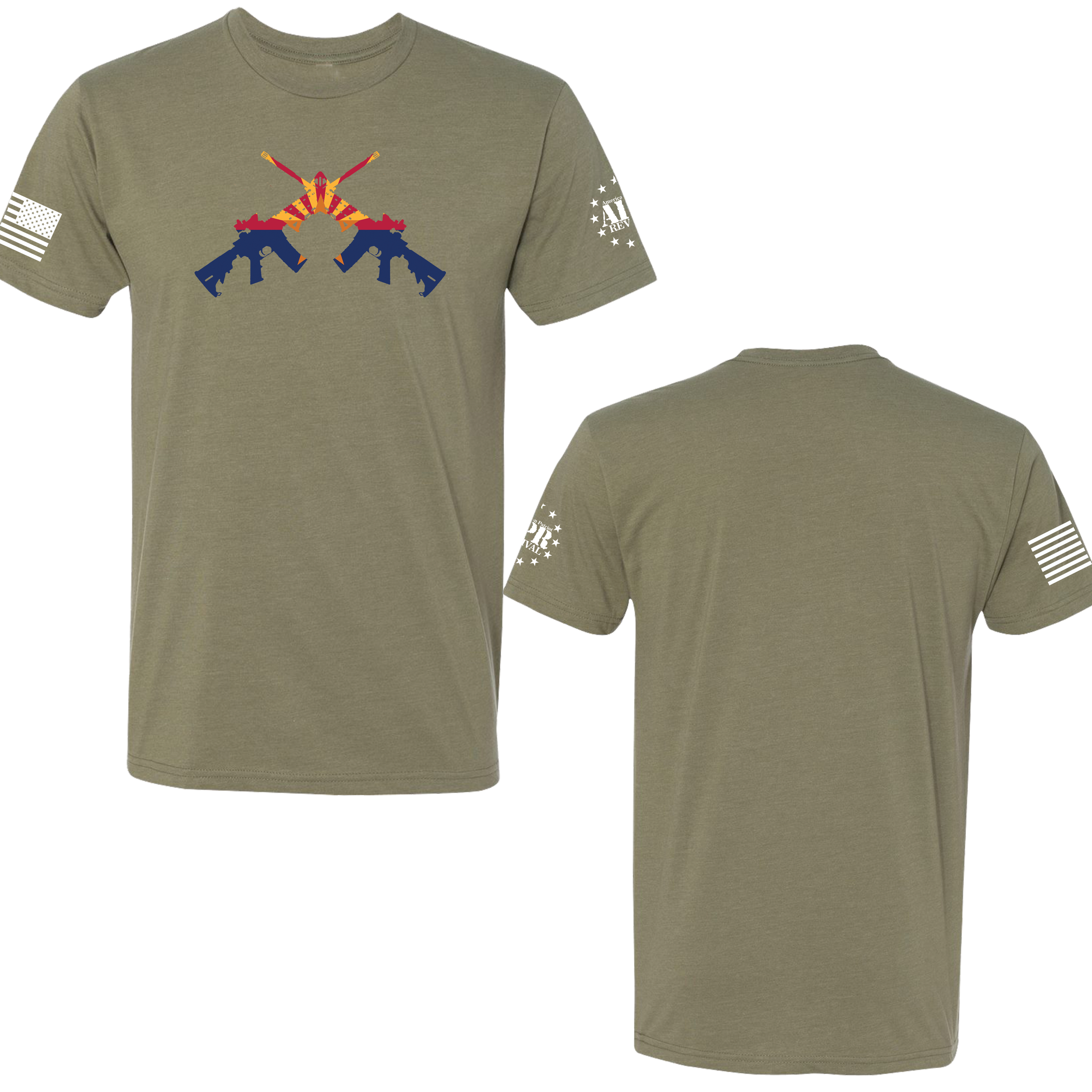 AZ Flag Cross Rifle - Premium  from American Patriot Revival - Just $24.99! Shop now at American Patriot RevivalAZ Flag Cross Rifle