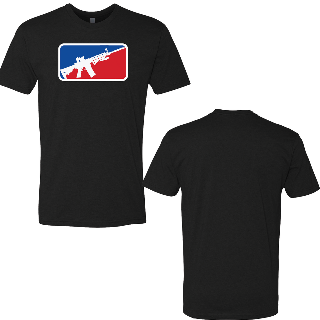 MLB Logo w/rifle - Premium  from American Patriot Revival - Just $24.99! Shop now at American Patriot RevivalMLB Logo w/rifle