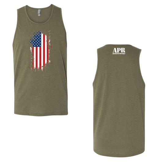 Tattered flag men's tank - Premium  from American Patriot Revival - Just $24.99! Shop now at American Patriot RevivalTattered flag men's tank