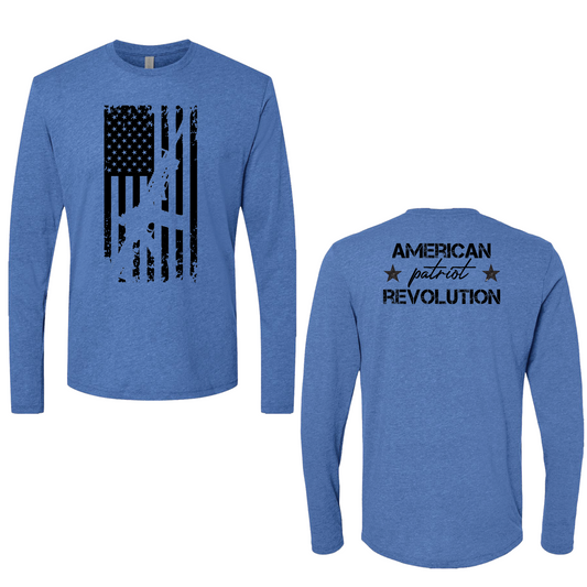 M4 Flag Long Sleeve Tee - Premium  from American Patriot Revolution - Just $34.99! Shop now at American Patriot RevivalM4 Flag Long Sleeve Tee