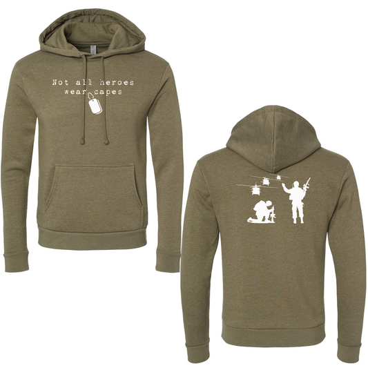 Not All Heroes Wear Capes Hoodie - Premium  from American Patriot Revolution - Just $49.99! Shop now at American Patriot RevivalNot All Heroes Wear Capes Hoodie